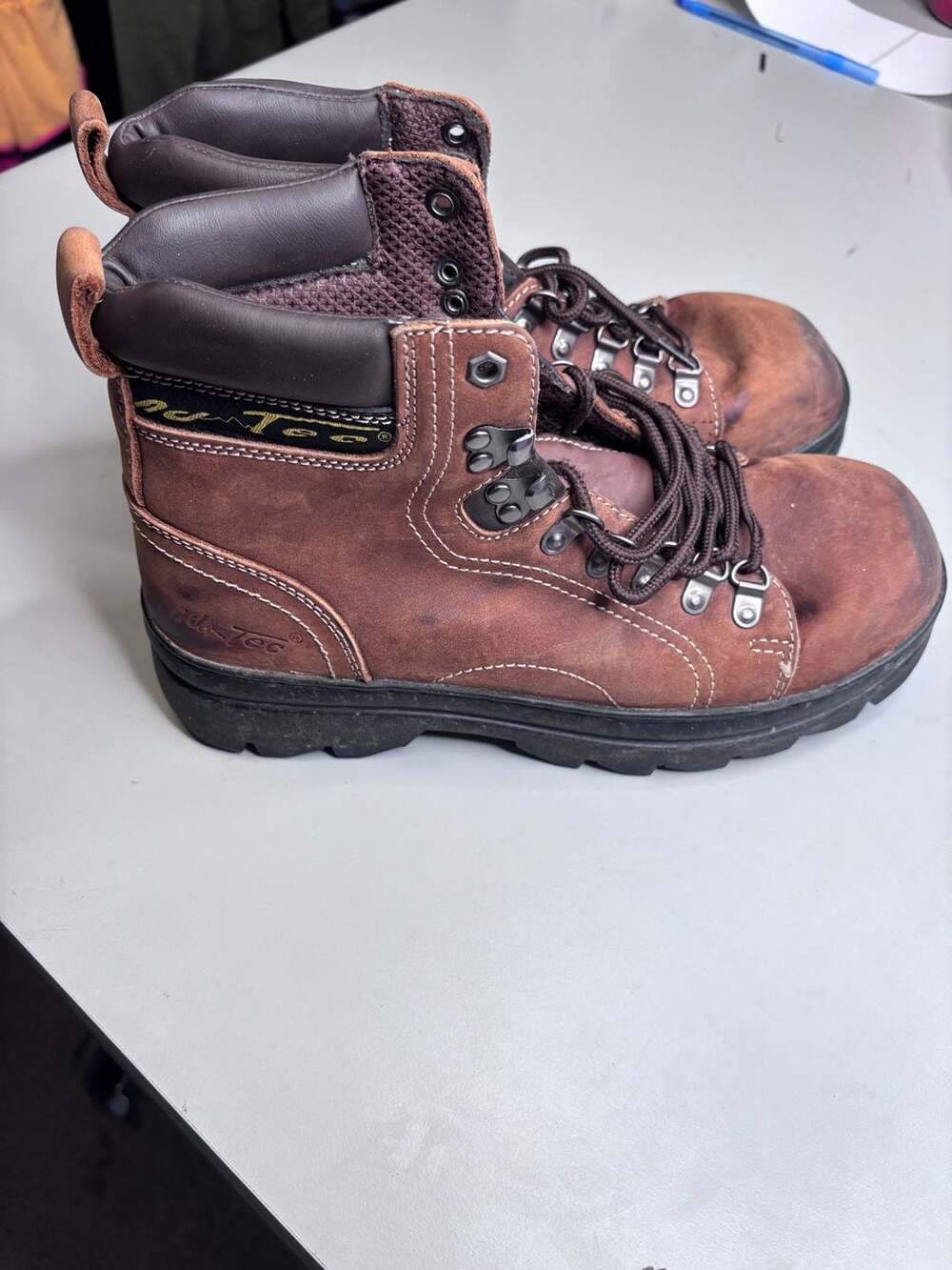AdTec 1987 6-Inch Men's Leather Hiker Work Boots size 9